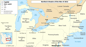 The Northern Theater of the War of 1812.